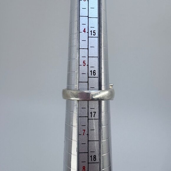 VTG Solid Sterling Silver 925 Pink & White Cubic Zirconia Statement Ring Size 6 - Picture 8 of 8